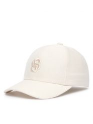 BOSS Czapka z daszkiem Zed B Icon 50566252 Kremowy. Białe czapki z daszkiem Boss, bez wzorów, z bawełny. Za 259.99 zł.