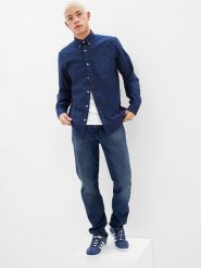 GAP Dżinsy - Regular fit - w kolorze niebieskim rozmiar: W32/L32. Niebieskie jeansy GAP, l. Za 134.95 zł.