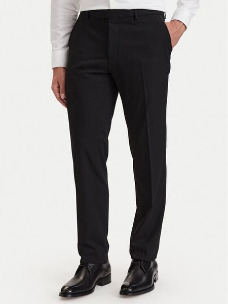 KARL LAGERFELD Spodnie materiałowe 255087 564008 Czarny Slim Fit. Czarne spodnie materiałowe KARL LAGERFELD, m, bez wzorów, z materiału. Za 799.99 zł.