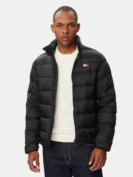 Tommy Jeans Kurtka puchowa DM0DM23231 Czarny Regular Fit. Czarne kurtki Tommy Jeans, l, bez wzorów, z jeansu, bez kaptura. Za 849.99 zł.
