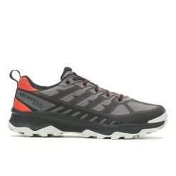 Buty trekkingowe Merrell Speed Eco Waterproof. Czarne buty turystyczne Merrell, bez wzorów, z materiału, bez zapięcia, trekkingowe. W wyprzedaży za 515.50 zł.