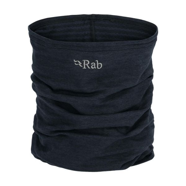 Komin polarowy Rab Filament Neck Tube bezszwowy. Czarne szaliki RAB, bez wzorów, z polaru. Za 76.21 zł.