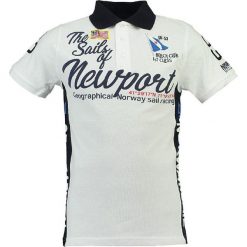 Koszulka polo w kolorze białym. Koszulki polo marki Geographical Norway Men. W wyprzedaży za 90.95 zł.
