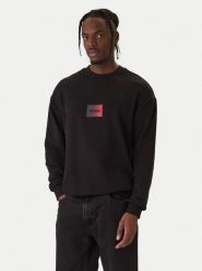 HUGO Bluza Danotop 50553134 Czarny Regular Fit. Czarne bluzy Hugo, l, bez wzorów, z bawełny, bez kaptura. Za 549.99 zł.