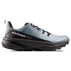 Buty turystyczne niskie Mammut Aenergy Hike Low GTX. Niebieskie buty trekkingowe Mammut, bez wzorów, bez zapięcia. Za 786.99 zł.