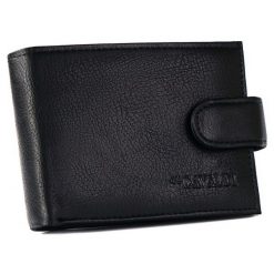 Portfel męski Cavaldi M620L-PU-6793 BLACK czarny. Czarne portfele 4U Cavaldi, bez wzorów, ze skóry ekologicznej. Za 40.00 zł.