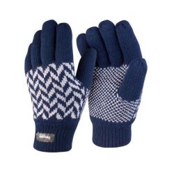 Wzorzyste Rękawiczki Thinsulate. Niebieskie rękawiczki RESULT WINTER ESSENTIALS, bez wzorów. Za 53.99 zł.