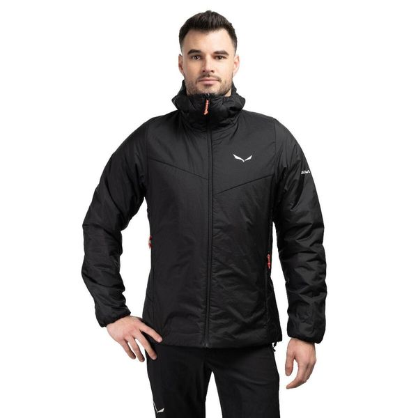 Kurtka trekkingowa męska Puez Catinaccio 2 Twr Hd. Czarne kurtki Salewa, m, bez wzorów, bez kaptura. W wyprzedaży za 875.05 zł.