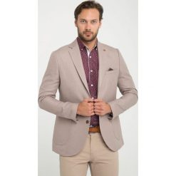 Marynarka "Andalucia" - Slim fit - w kolorze beżowym. Marynarki marki Sir Raymond Taylor. W wyprzedaży za 260.95 zł.