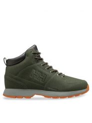Helly Hansen Trekkingi Tsuga 12039 423 Zielony. Zielone botki sznurowane Helly Hansen, bez wzorów, z nubiku, bez obcasa, bez zapięcia. Za 399.99 zł.