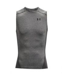 Podkoszulek Under Armour HeatGear Sleeveless, Mężczyźni. Czarne podkoszulki Under Armour, m, bez wzorów, z materiału, bez ramiączek. Za 173.30 zł.