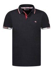 Geographical Norway Koszulka polo "Kauge" w kolorze czarnym rozmiar: S. Czarne koszulki polo Geographical Norway, s, bez wzorów, z bawełny, bez kołnierzyka, bez ramiączek. Za 79.40 zł.