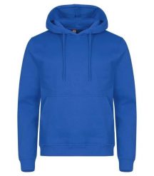 Clique Miami Hoody – bluza z kapturem z bawełny i poliestru z recyklingu. Niebieskie bluzy z kapturem CLIQUE, xs, bez wzorów, z bawełny, z kapturem. Za 173.55 zł.