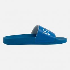 Klapki basenowe Lange Just Boots. Niebieskie klapki Langé. Za 282.00 zł.