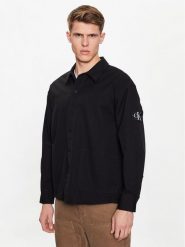 Calvin Klein Jeans Kurtka przejściowa J30J322951 Czarny Oversize. Czarne kurtki Calvin Klein Jeans, m, bez wzorów, z bawełny, bez kaptura. Za 389.99 zł.