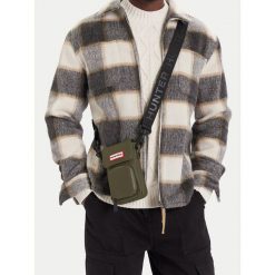 Saszetka Hunter. Brązowe torby na ramię Hunter, bez wzorów, małe, bez dodatków. Za 99.99 zł.
