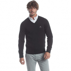 Sweter w kolorze czarnym. Swetry nierozpinane marki bonprix. W wyprzedaży za 173.95 zł.