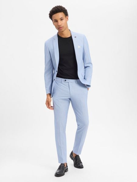 Finshley & Harding London garnitur Mężczyźni Slim Fit niebieski, 46. Niebieskie garnitury Finshley & Harding London, m, bez wzorów, z materiału. Za 749.95 zł.