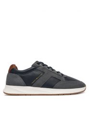 Tommy Hilfiger Sneakersy Elevated Hilfiger Mix Runner FM0FM06084 Granatowy. Niebieskie buty sportowe casual Tommy Hilfiger, bez wzorów, ze skóry, bez zapięcia. Za 569.99 zł.