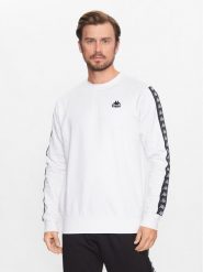 Kappa Bluza 313005 Biały Regular Fit. Białe bluzy Kappa, m, bez wzorów, z bawełny, bez kaptura. Za 119.99 zł.