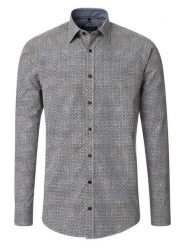 CASAMODA Koszula - Casual fit - w kolorze jasnobrązowo-niebieskim rozmiar: 5XL. Brązowe koszule CASAMODA, xl, bez wzorów, z bawełny, bez kołnierzyka, bez ramiączek. Za 108.74 zł.