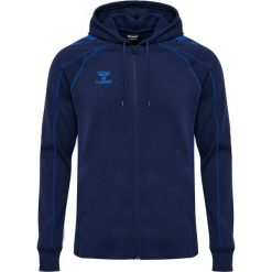 Bluza z kapturem i zamkiem błyskawicznym Hummel Move 2.0. Niebieskie bluzy z kapturem Hummel, m, bez wzorów, z dresówki, z kapturem. Za 344.50 zł.