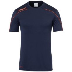 Koszulka sportowa męska Uhlsport Stream 22. Czerwone t-shirty sportowe Uhlsport, bez wzorów, z poliesteru, bez ramiączek, do piłki nożnej. Za 195.00 zł.