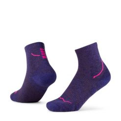 Skarpety BUFF Dryflx Quarter. Fioletowe skarpety Buff, bez wzorów, z elastanu. Za 119.99 zł.