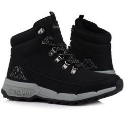 Buty męskie ocieplane Kappa TIBER. Czarne buty turystyczne Kappa, na jesień, bez wzorów, z gumy, przed kolano, bez zapięcia, trekkingowe. Za 355.25 zł.