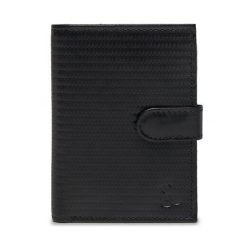 Duży Portfel Męski Semi Line. Czarne portfele Semi-line, bez wzorów. Za 29.99 zł.