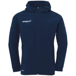 Tkana bluza z kapturem Uhlsport Goal 25 Evo. Niebieskie bluzy z kapturem Uhlsport, xl, bez wzorów, z elastanu, z kapturem. Za 272.75 zł.