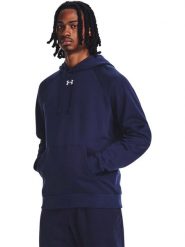 Under Armour Bluza "Rival" w kolorze granatowym rozmiar: L. Niebieskie bluzy Under Armour, l, bez wzorów, z kapturem. Za 170.47 zł.