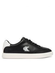 Calvin Klein Sneakersy Low Prof Cupsole Emb Lth HM0HM02124 Czarny. Czarne buty sportowe casual CALVIN KLEIN, bez wzorów, ze skóry, bez zapięcia. Za 449.99 zł.