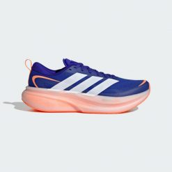Buty Do Biegania Supernova Glide M. Białe buty do biegania Adidas, bez wzorów, bez zapięcia, do biegania. Za 569.00 zł.