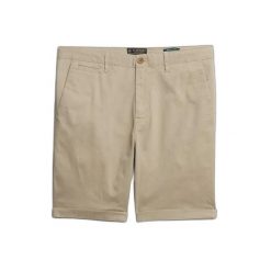 Szorty chino Superdry Premium Regular. Brązowe szorty Superdry, m, bez wzorów. Za 270.90 zł.