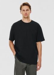 PAKO LORENTE – Czarny męski t-shirt basic. Czarne t-shirty Pako Lorente, l, bez wzorów, z bawełny, bez kołnierzyka, bez ramiączek. Za 99.99 zł.