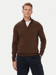 Aeronautica Militare Sweter 262MA1670UL00506 Brązowy Regular Fit. Brązowe swetry rozpinane Aeronautica Militare, l, bez wzorów, z bawełny, bez kołnierzyka, bez ramiączek. Za 569.99 zł.
