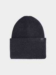 4F Czapka beanie uniseks - czarna Uniwersalny. Czarne czapki zimowe 4F, bez wzorów, z syntetyku. Za 49.99 zł.