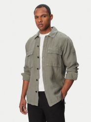 BOSS Koszula Locky 50558928 Szary Regular Fit. Szare koszule Boss, m, bez wzorów, ze lnu, bez kołnierzyka, bez ramiączek. Za 699.99 zł.