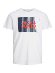 Jack & Jones Koszulka "Corp Logo" w kolorze białym rozmiar: S. Białe bezrękawniki Jack & Jones, s, bez wzorów, bez kołnierzyka, bez ramiączek. Za 30.92 zł.