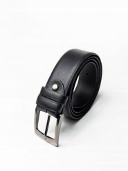 Pasek skórzany Rovicky [D] BOM-01-TX czarny. Czarne paski ROVICKY, bez wzorów, ze skóry, eleganckie. Za 35.99 zł.