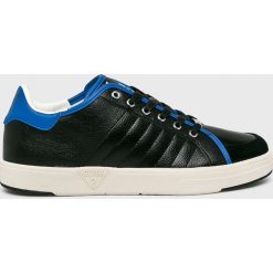 Guess Jeans - Buty. Niebieskie buty sportowe casual Guess Jeans, z aplikacjami, z jeansu, bez zapięcia. W wyprzedaży za 269.90 zł.