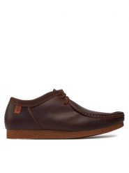Clarks Mokasyny Shacre II Run 261594327 Brązowy. Brązowe buty do biegania Clarks, bez wzorów, z nubiku, bez zapięcia. Za 309.99 zł.
