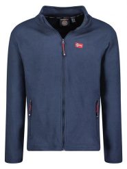 Geographical Norway Kurtka polarowa "Ulysse" w kolorze granatowym rozmiar: S. Niebieskie kurtki Geographical Norway, s, bez wzorów, z polaru, bez kaptura. Za 75.16 zł.
