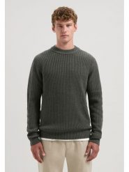 DSTREZZED Sweter w kolorze ciemnozielonym rozmiar: XXL. Zielone swetry nierozpinane Dstrezzed, xxl, bez wzorów, ze splotem, bez kołnierzyka, bez ramiączek. Za 202.03 zł.