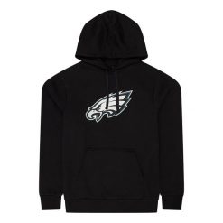 Bluza z kapturem Eagles NFL. Czarne bluzy z kapturem New Era, m, bez wzorów, z bawełny, z kapturem. Za 186.50 zł.
