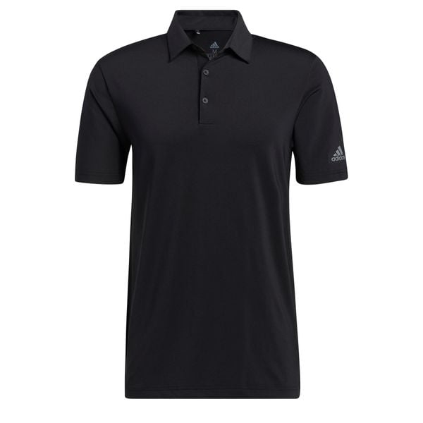 Polo adidas Ultimate 365 Solid. Czarne koszulki polo Adidas, m, bez wzorów, bez kołnierzyka, bez ramiączek, na golfa. W wyprzedaży za 190.00 zł.