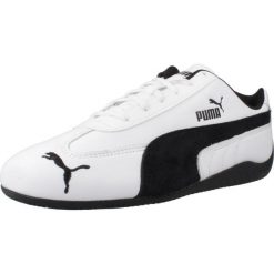 Buty PUMA YELLOW SPEEDCAT LTHR Biały. Białe buty trekkingowe Puma, bez wzorów, z tkaniny, bez zapięcia. Za 399.99 zł.