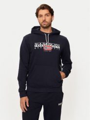 Napapijri Bluza B-Alymer NP0A4I1D Granatowy Regular Fit. Niebieskie bluzy Napapijri, m, bez wzorów, z bawełny, bez kaptura. Za 439.99 zł.