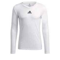 Koszulka piłkarska męska adidas Team Base Tee. Białe bielizna termoaktywna Adidas, l, bez wzorów, z dzianiny, bez ramiączek, na fitness i siłownię. Za 62.99 zł.